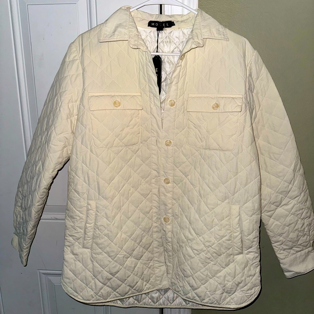 Motel Urban Outfitters Brand Quited Jacket NWT Sz S OVERSIZED!
